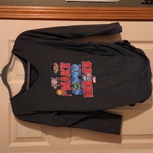 "I only make super heros" maternity shirt